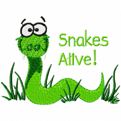 Snake Embroidery Design 2